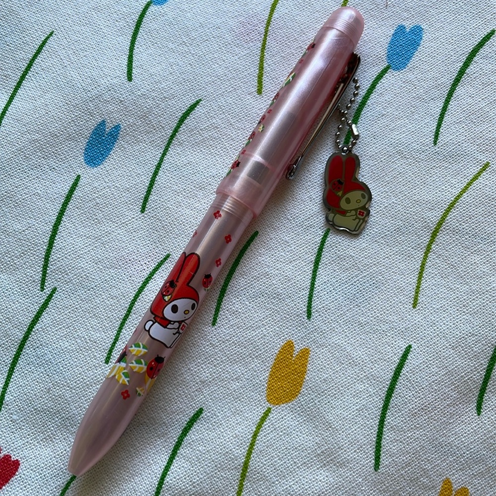 Vintage Sanrio My Melody Ladybug Twist Pen / Pencil 2003 - AS IS